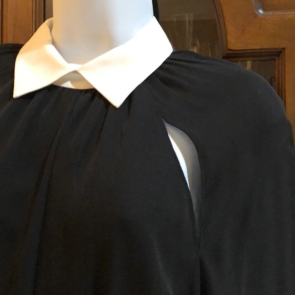 Alice and Olivia black silky dress w/cutouts.Sz2/4 - Picture 2 of 5